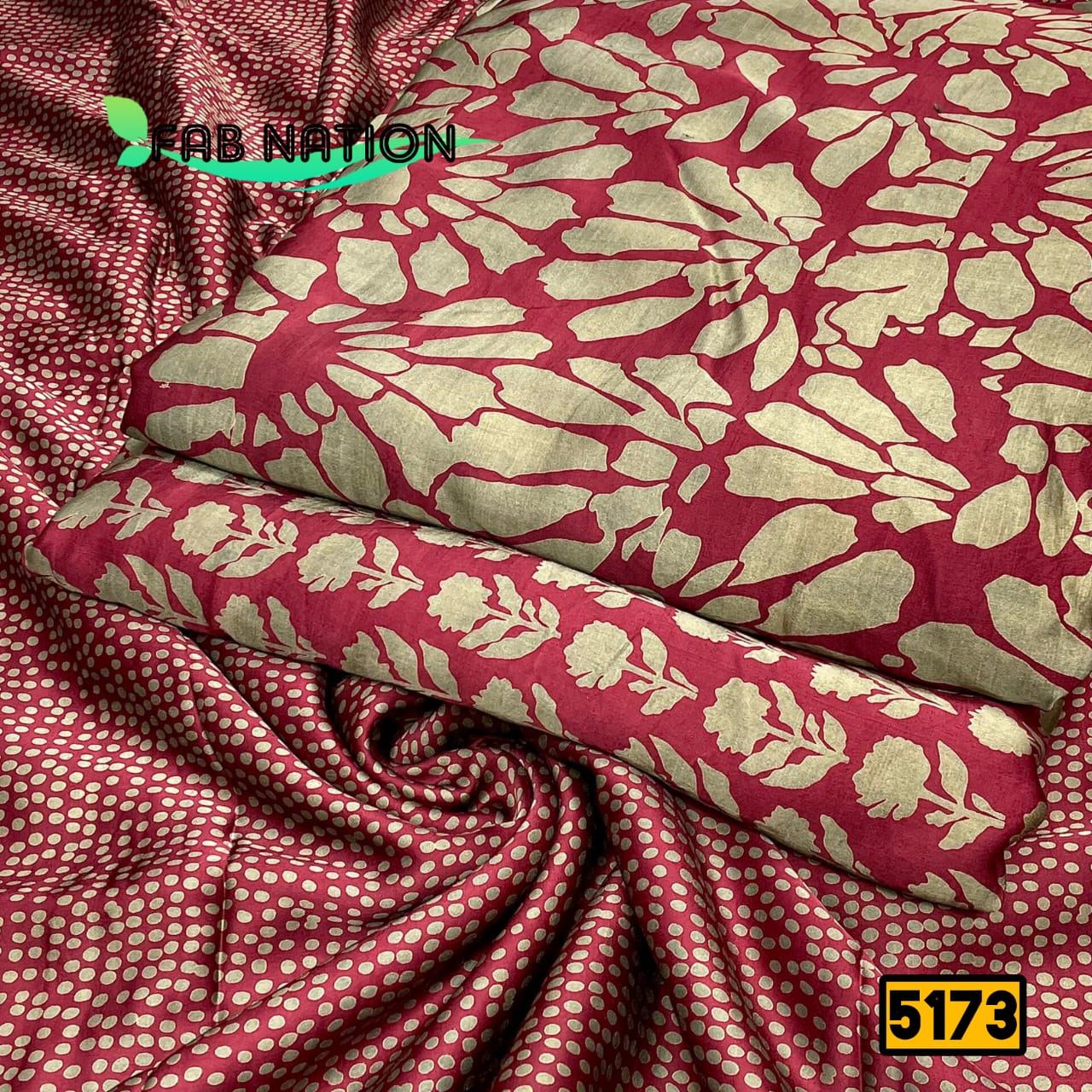 Modal Satin Suits with Chinnon Dupatta