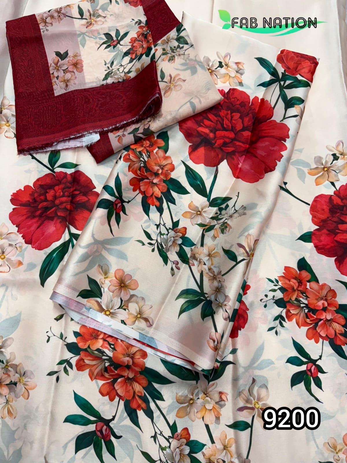 Satin Georgette Farsi Suit