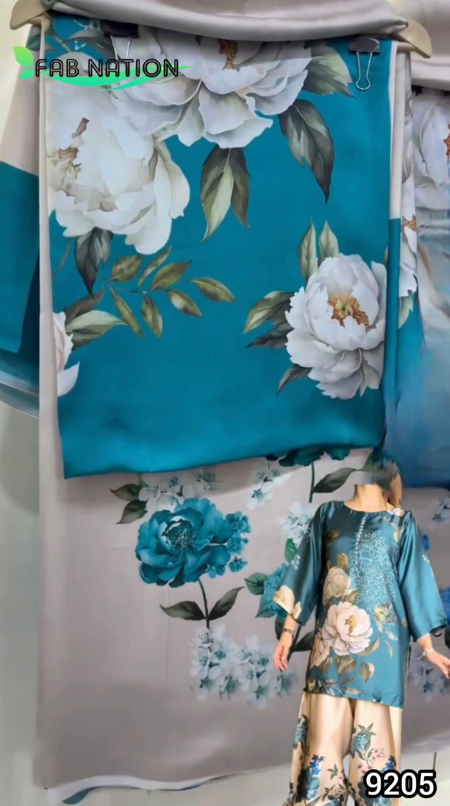 Satin Georgette Farsi Suit