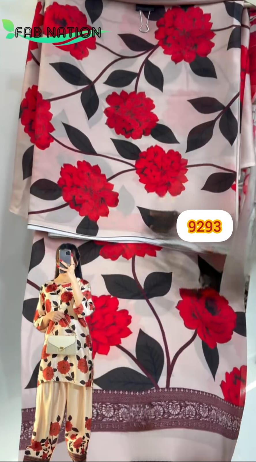 Satin Georgette Farsi Suit