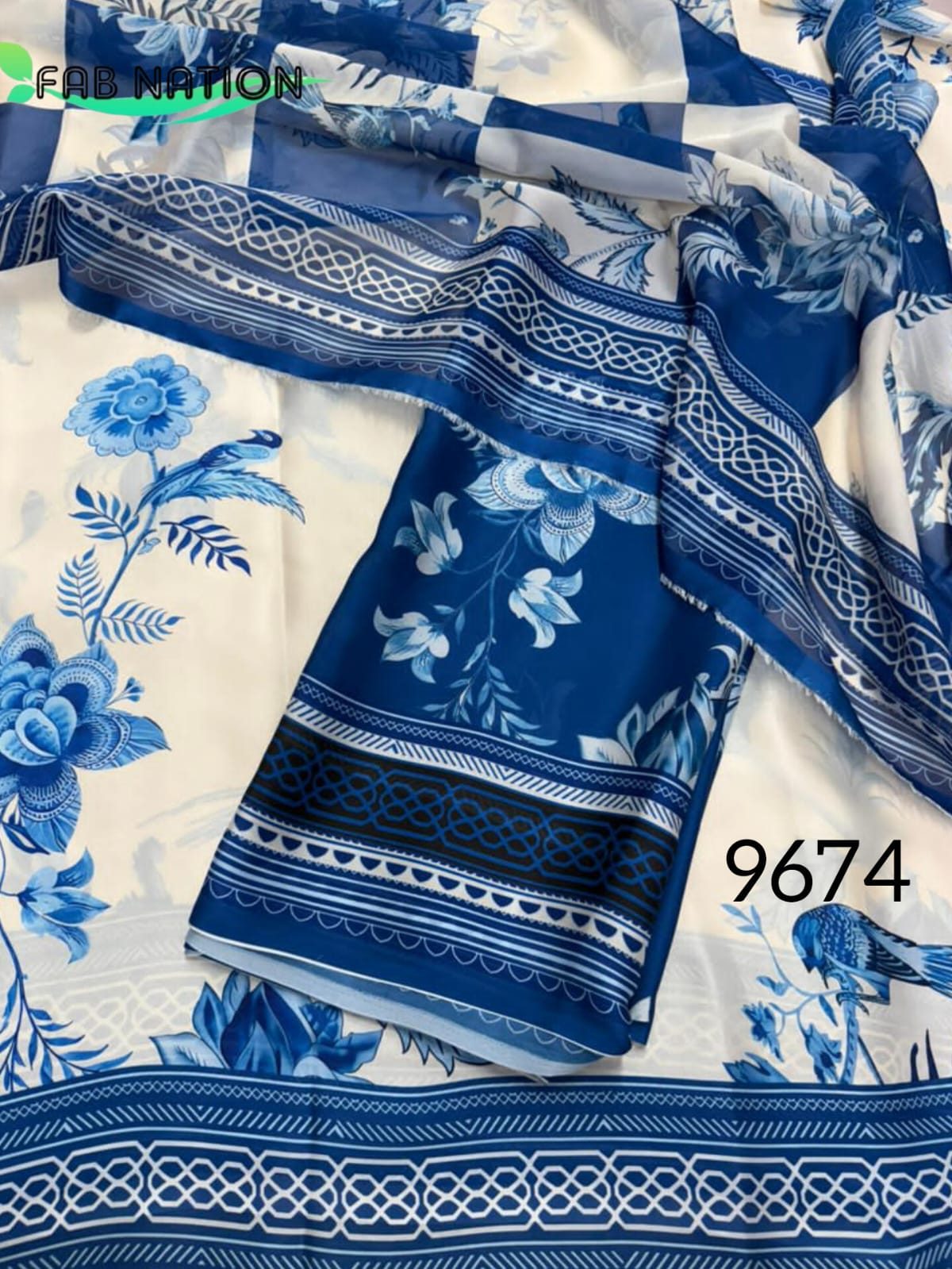Satin Georgette Farsi Suit
