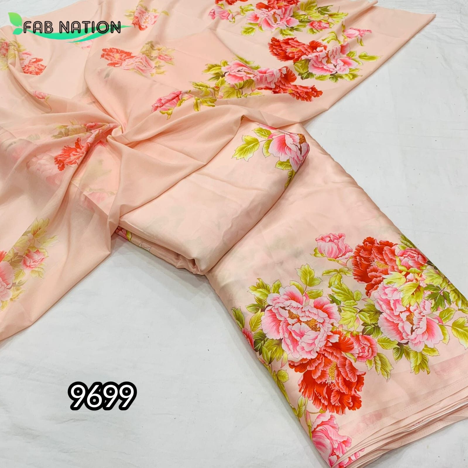 Satin Georgette Farsi Suit